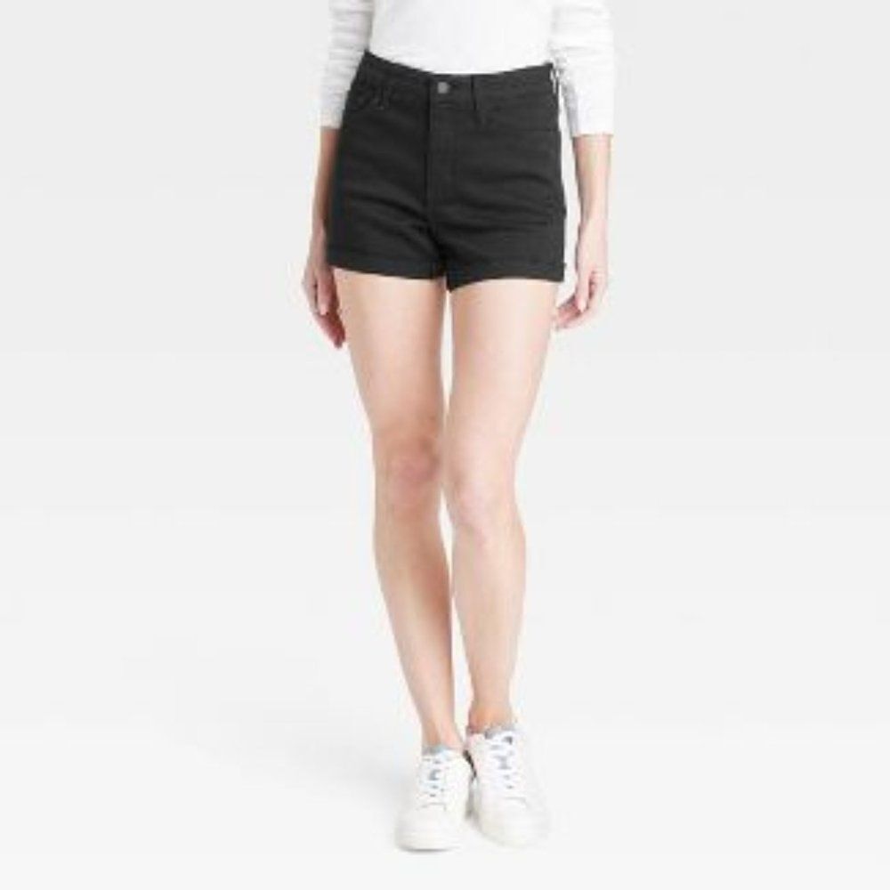 Universal Thread High-Rise Midi Jean Shorts Size 8